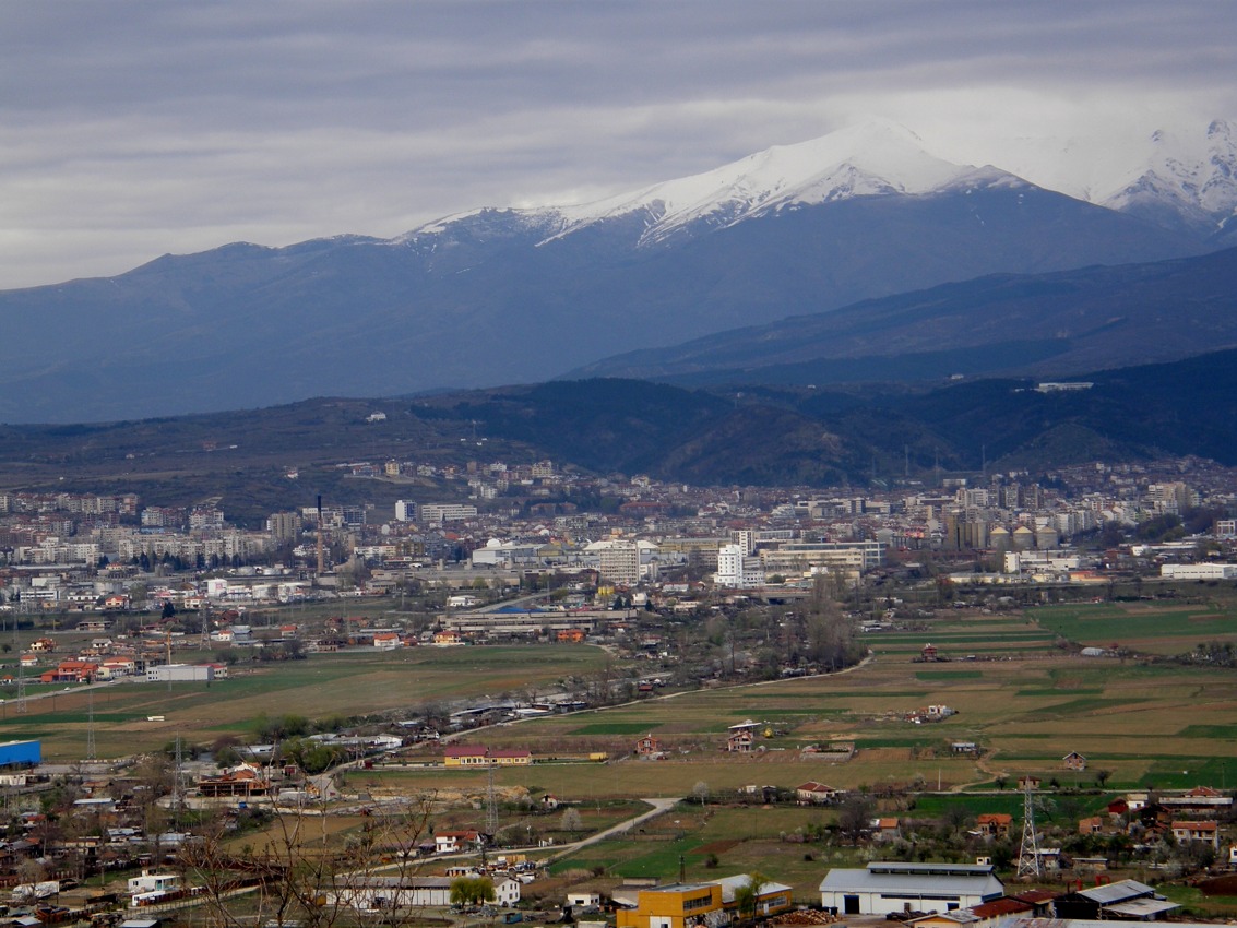 Архивна панорама на Благоевград от 2008 г.