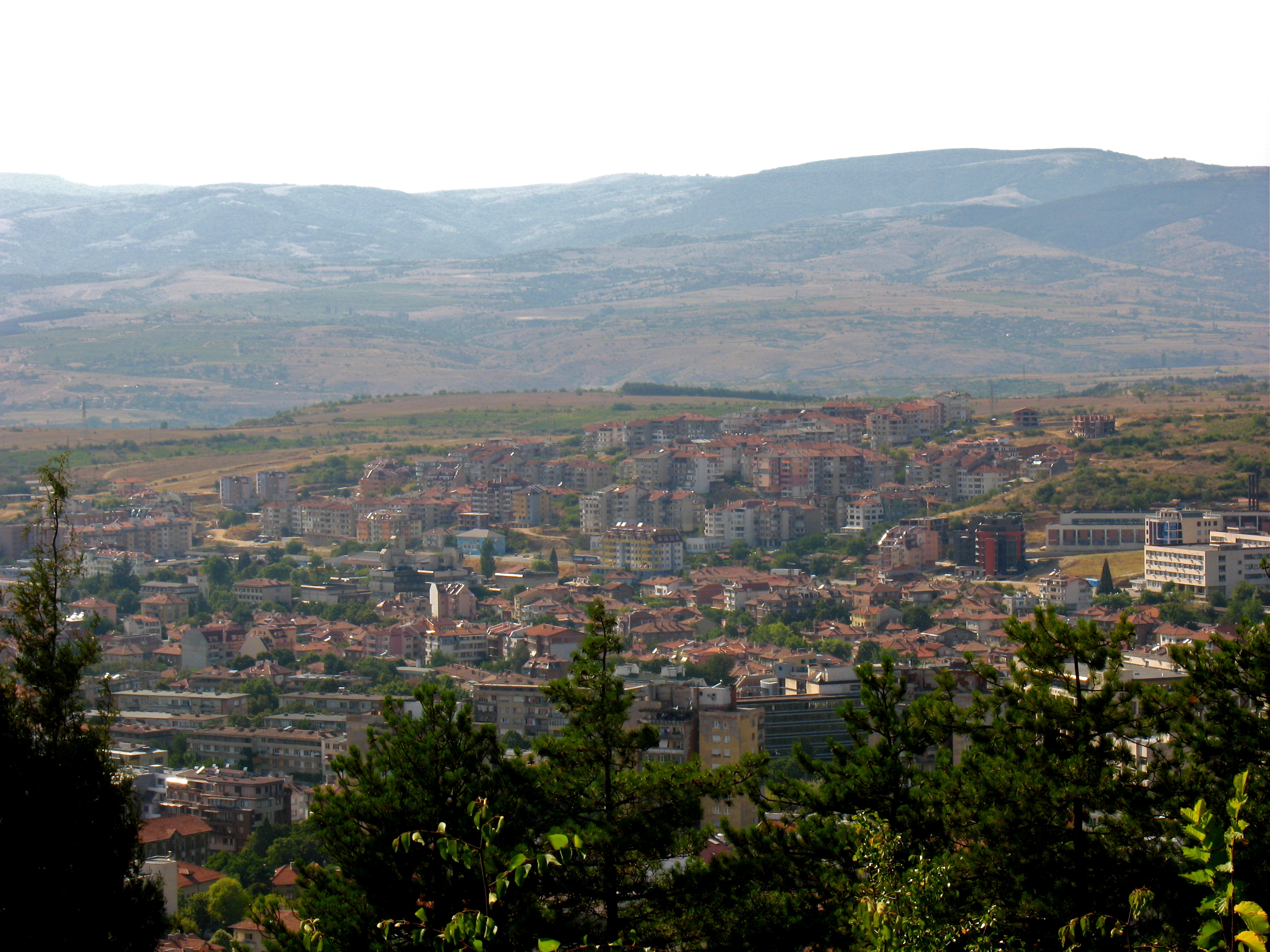 Панорама на Благоевград, архивна снимка